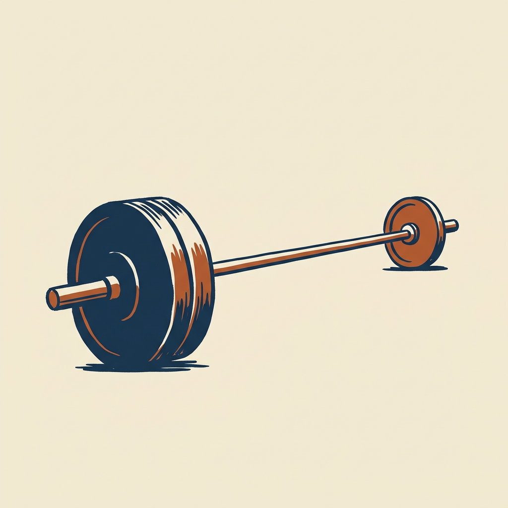 The barbell, not the middle