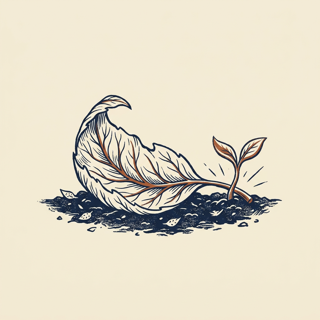 The leaf that continues