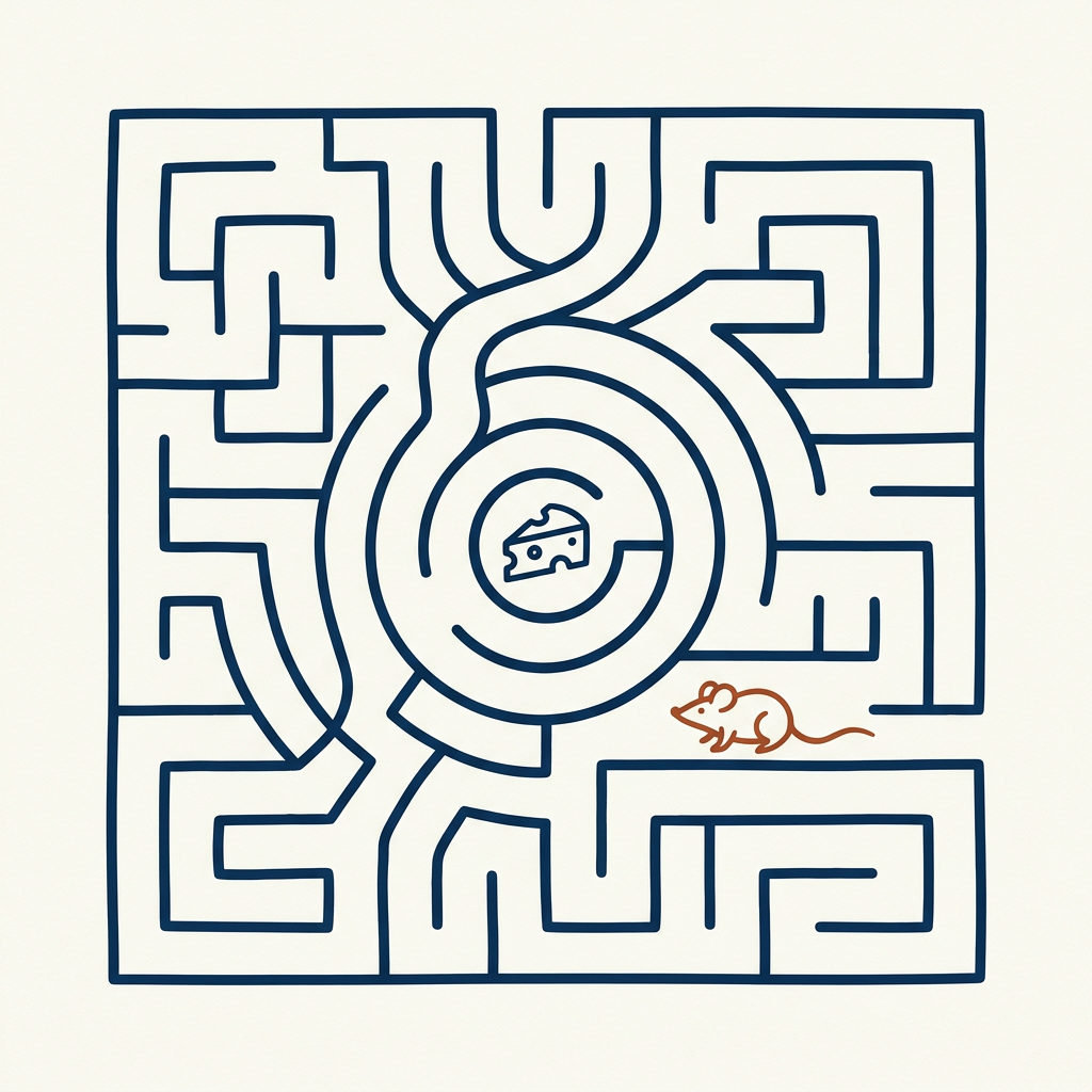 Life runs as a maze