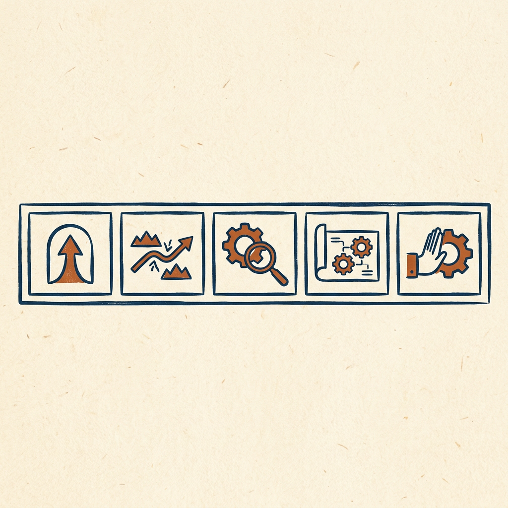 Separate the five steps