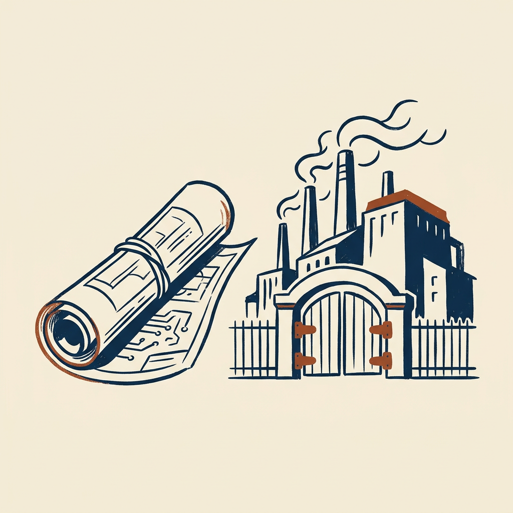 Design leaves the factory