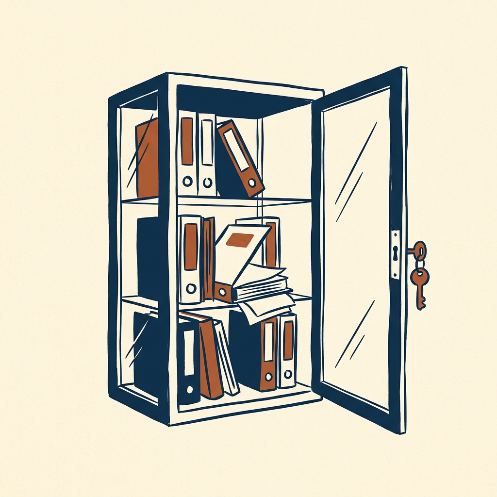 Open the books widely
