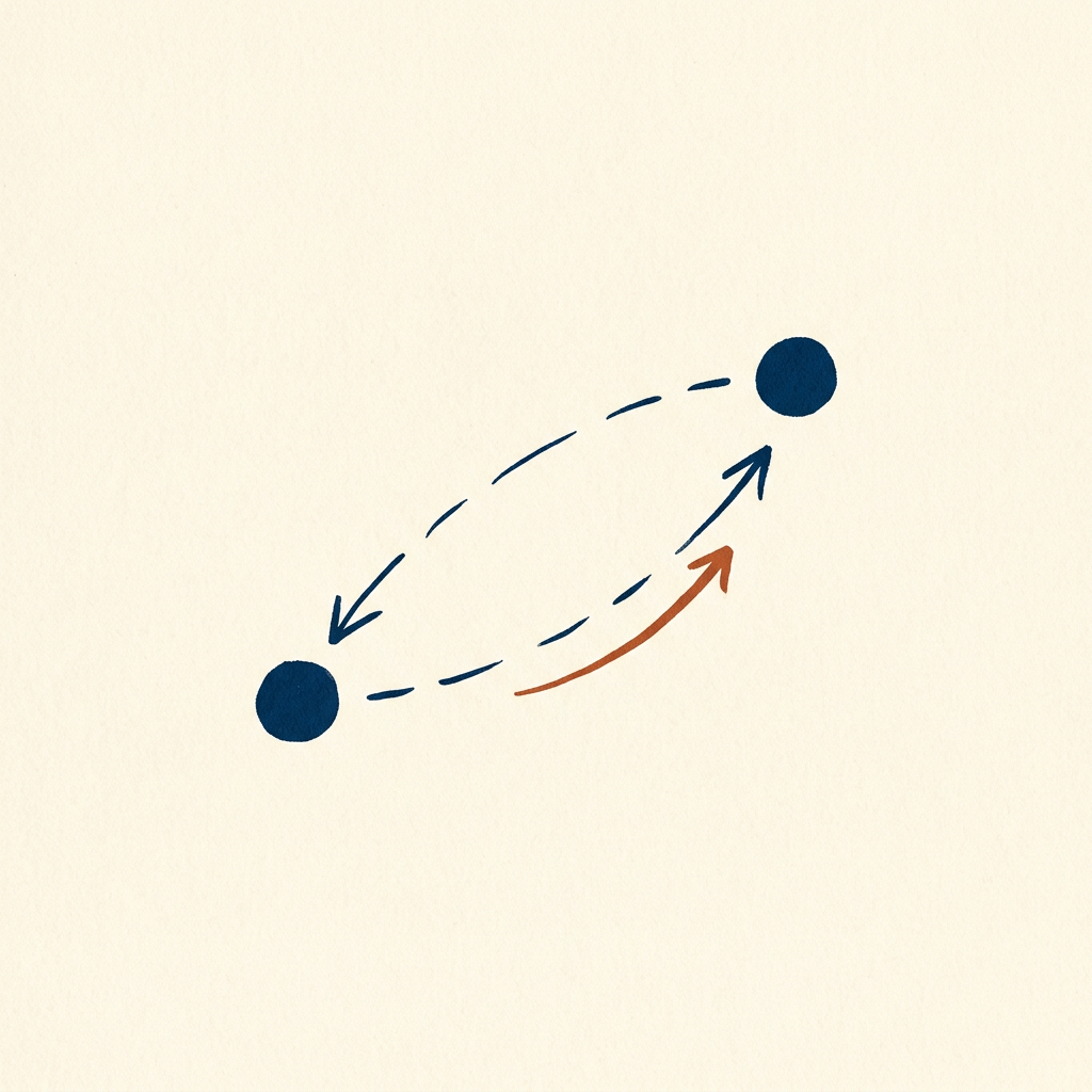 Empty space that pushes