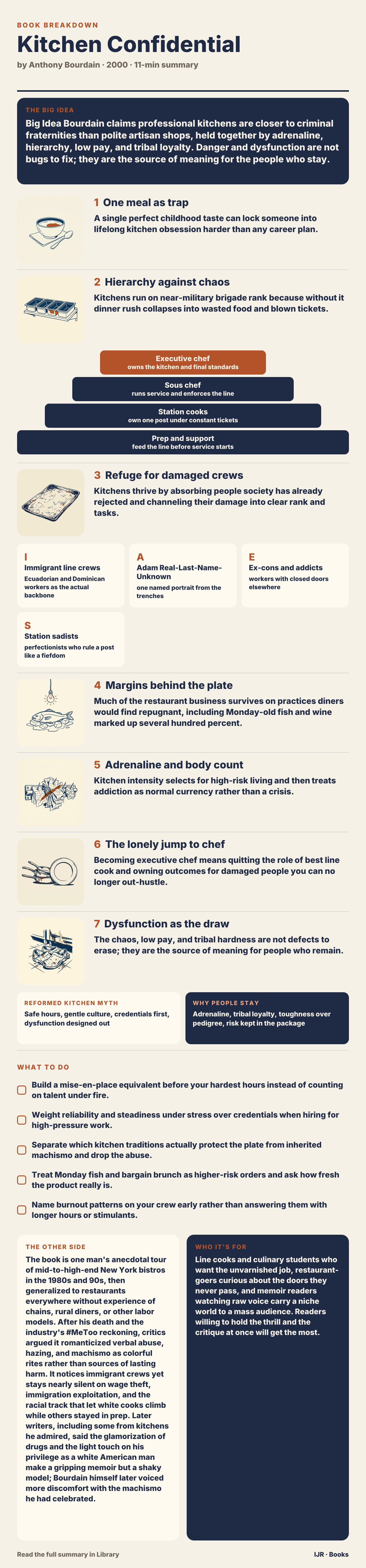 The danger of kitchen life is what makes it meaningful