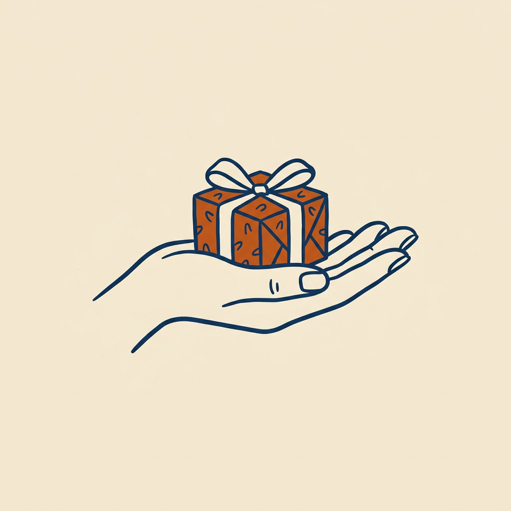 Hand it over as a gift