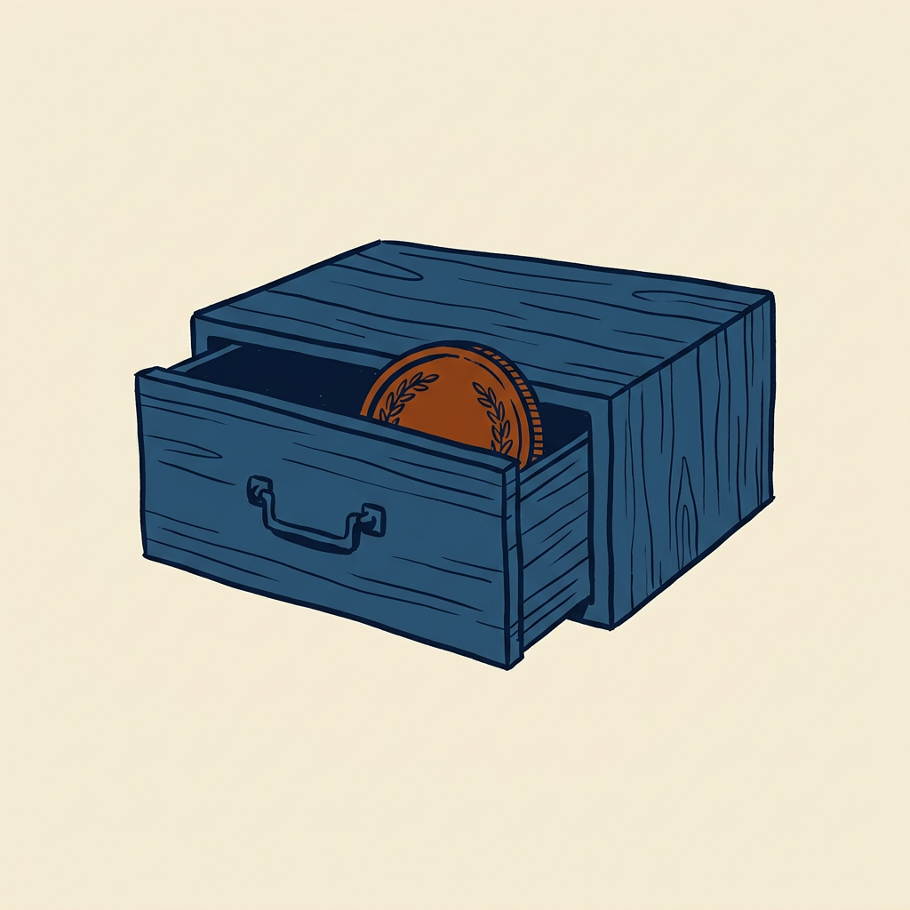Medals in a drawer