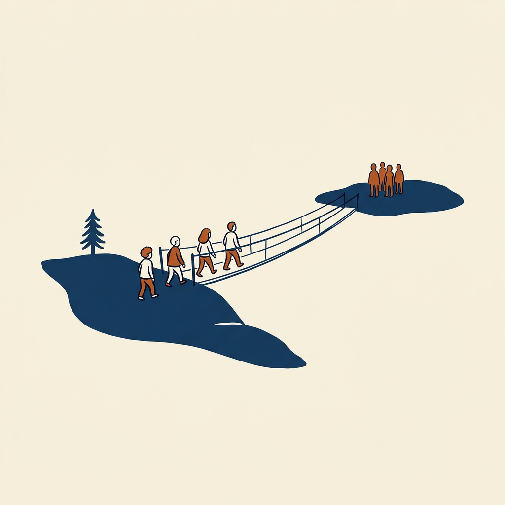 Weak ties over the tribe