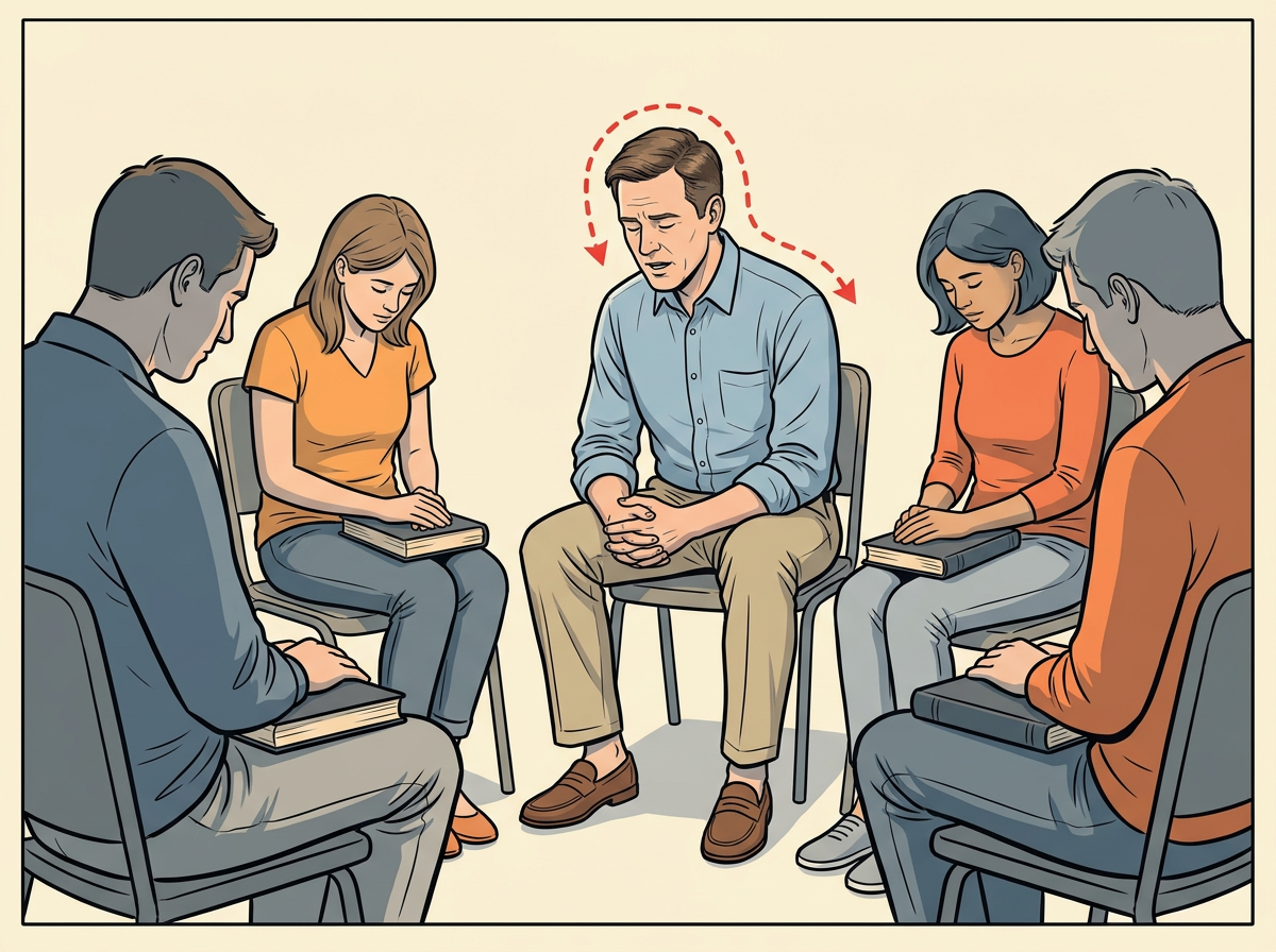 OPEN with a spoken prayer under twenty words that asks God to help the group understand the text.