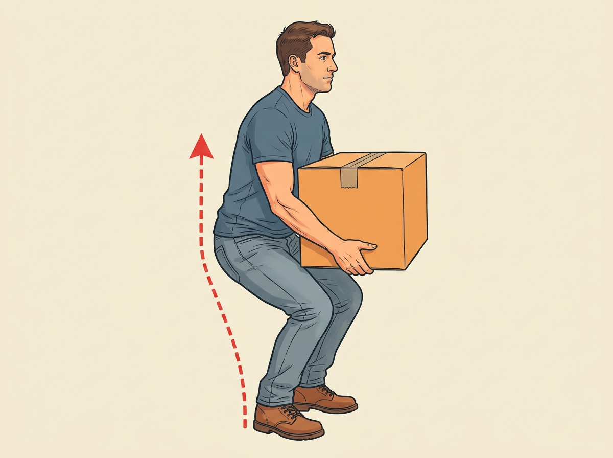 RAISE by driving through your heels and straightening both legs together.
