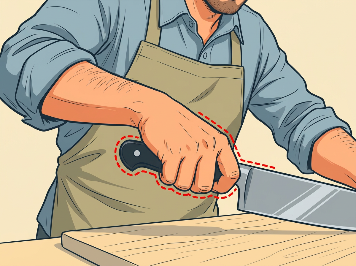CLOSE the grip so thumb, forefinger, and the three handle fingers meet in one firm unit with no gaps.