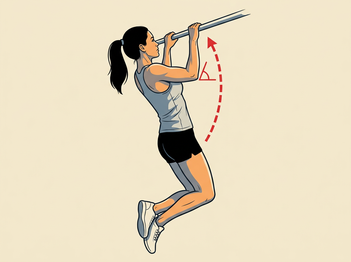 PULL by driving your elbows down and back until your chin clears the bar.