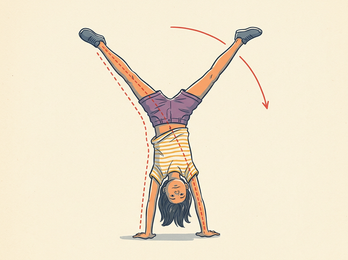 KICK the back leg skyward in one strong arc that passes vertical twelve o'clock.
