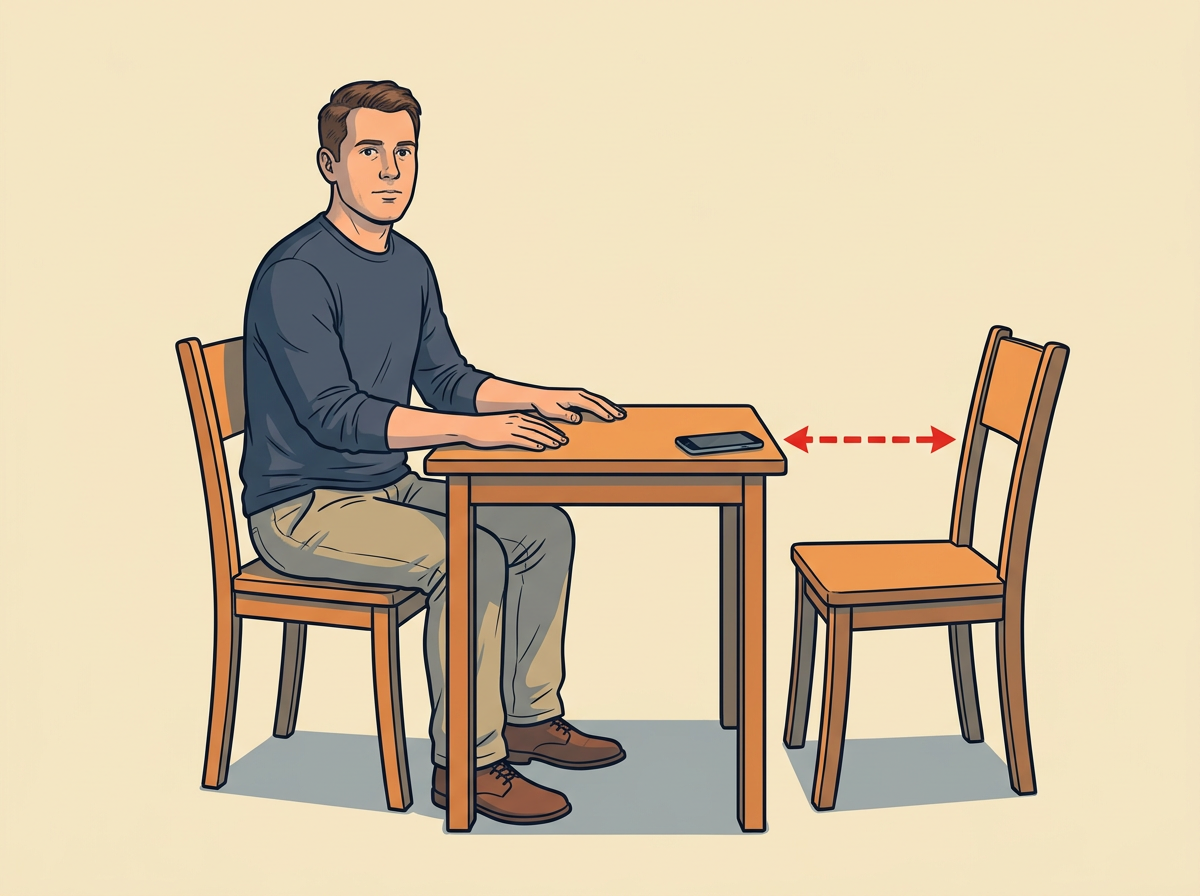 1: SET aside thirty minutes and sit facing them at a quiet table.
