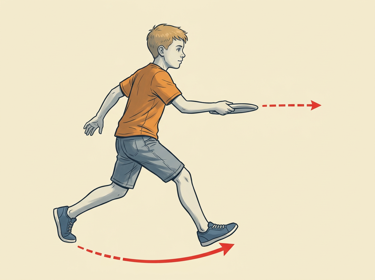 STEP forward onto the front foot as the arm begins to swing.