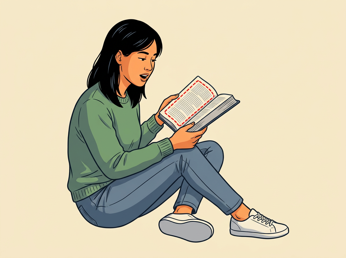 5: READ aloud one short section of about twelve verses without stopping.