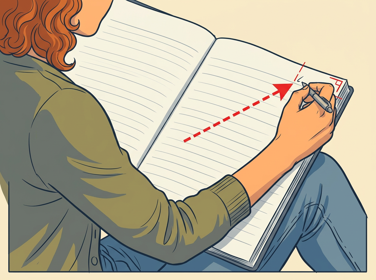 OPEN to the next clean page and write today’s date in the upper corner.