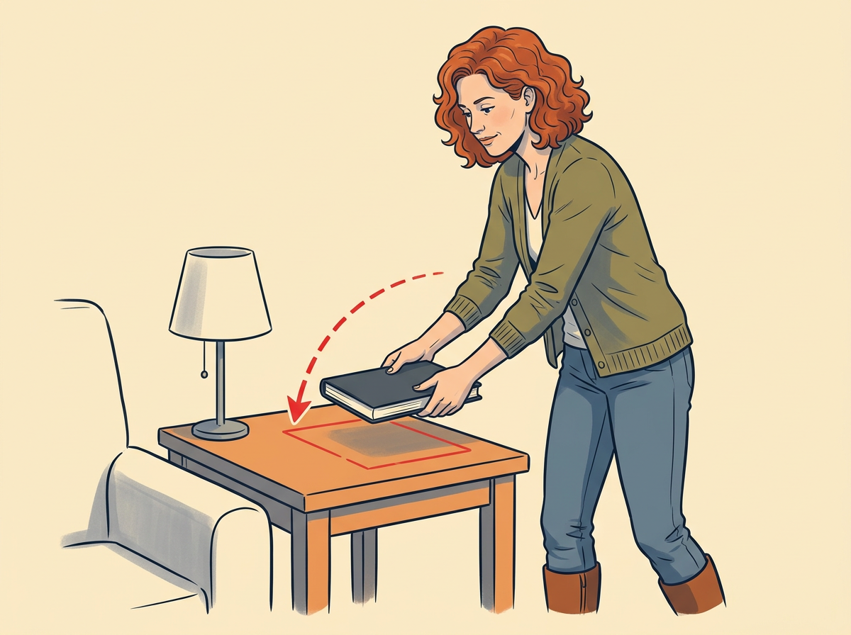 CLOSE the cover and return the book to its exact spot.