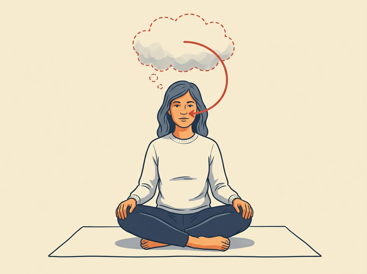 7: RETURN to the breath the moment you catch any thought, sound, or itch.