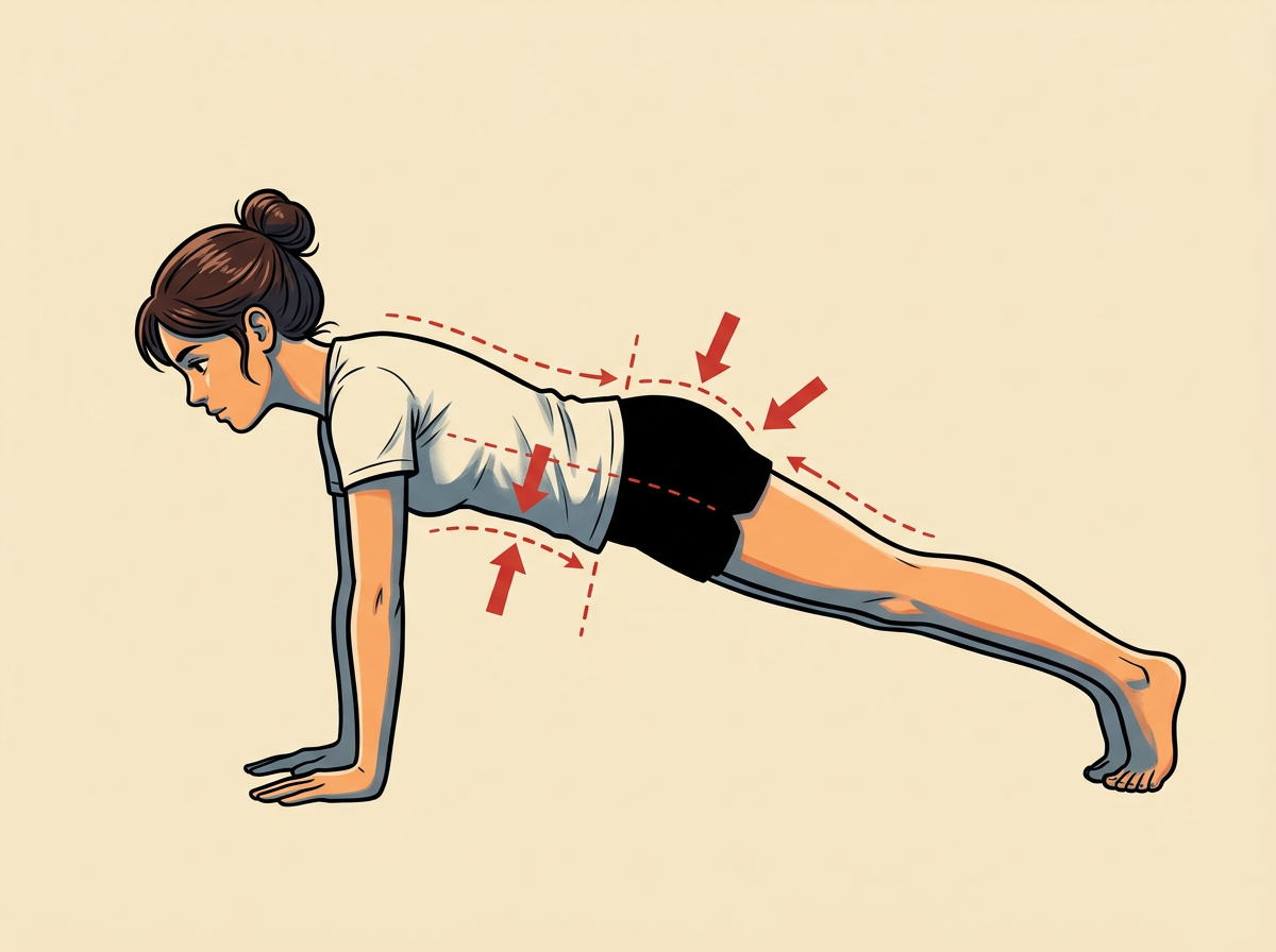 BRACE your midsection by pulling the belly button toward the spine and squeezing the glutes.