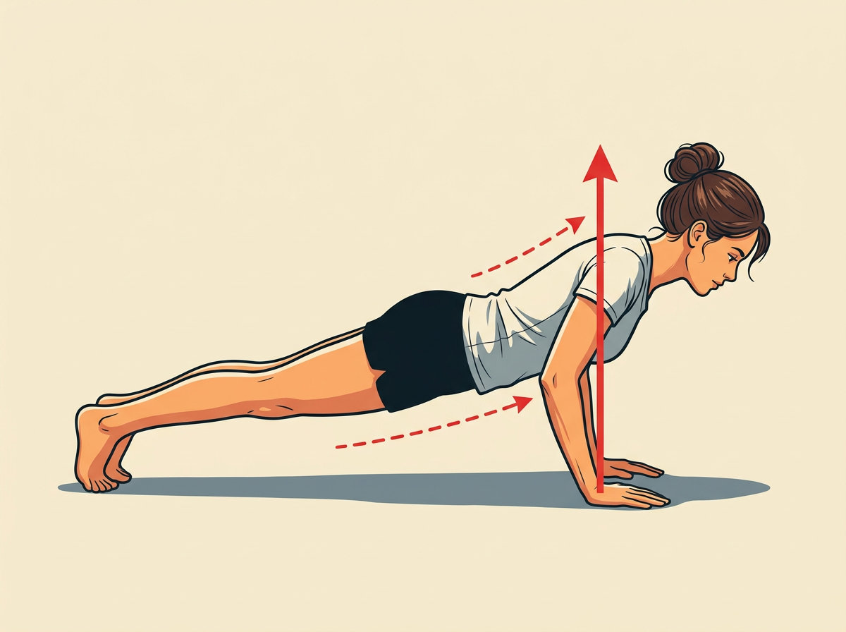 DRIVE through your palms to straighten the arms and return to the high plank.