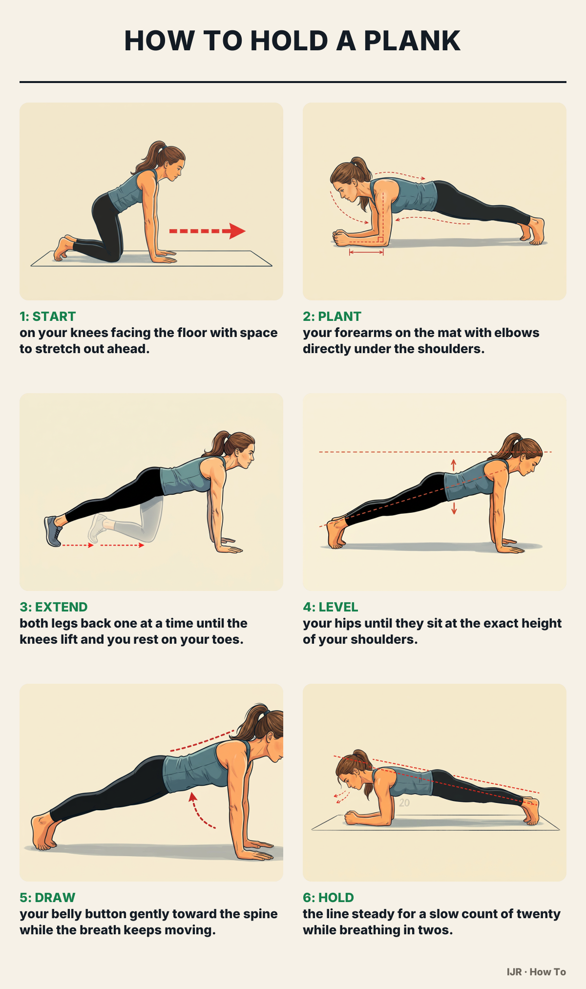 How to hold a plank