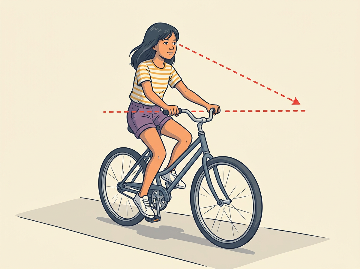 4: GLIDE with both feet raised: after one strong push, hold the coast three to five seconds while you look a spot twenty feet ahead.