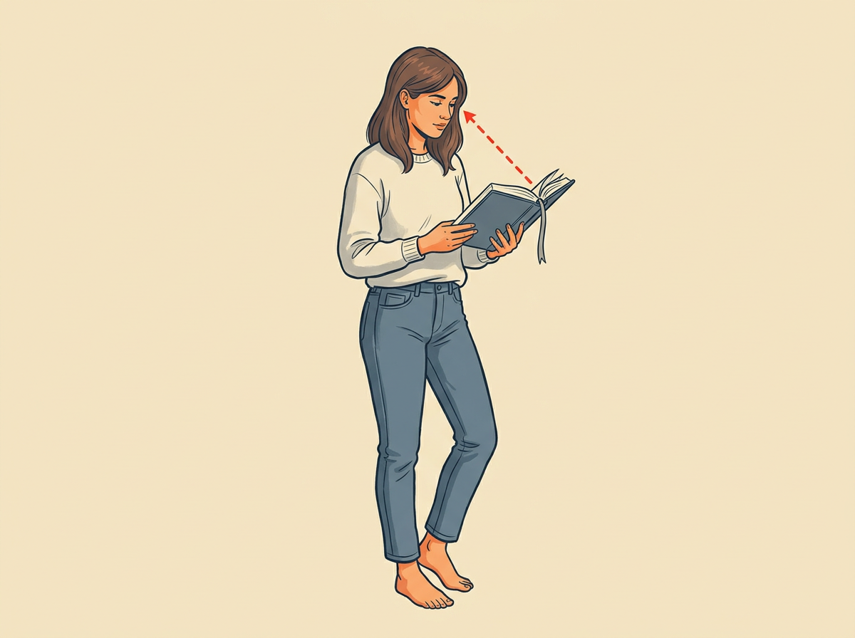 OPEN the book to the short section you marked yesterday.