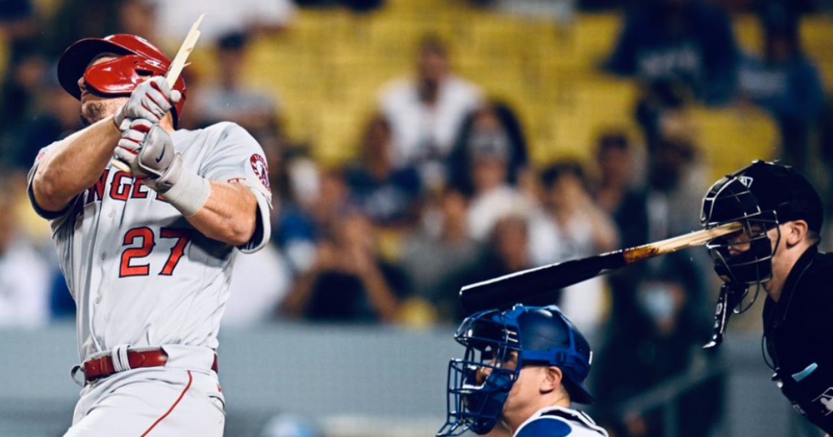 Watch as MLB Player Splinters Bat; Largest Shard Breaks Through Umpire's Mask