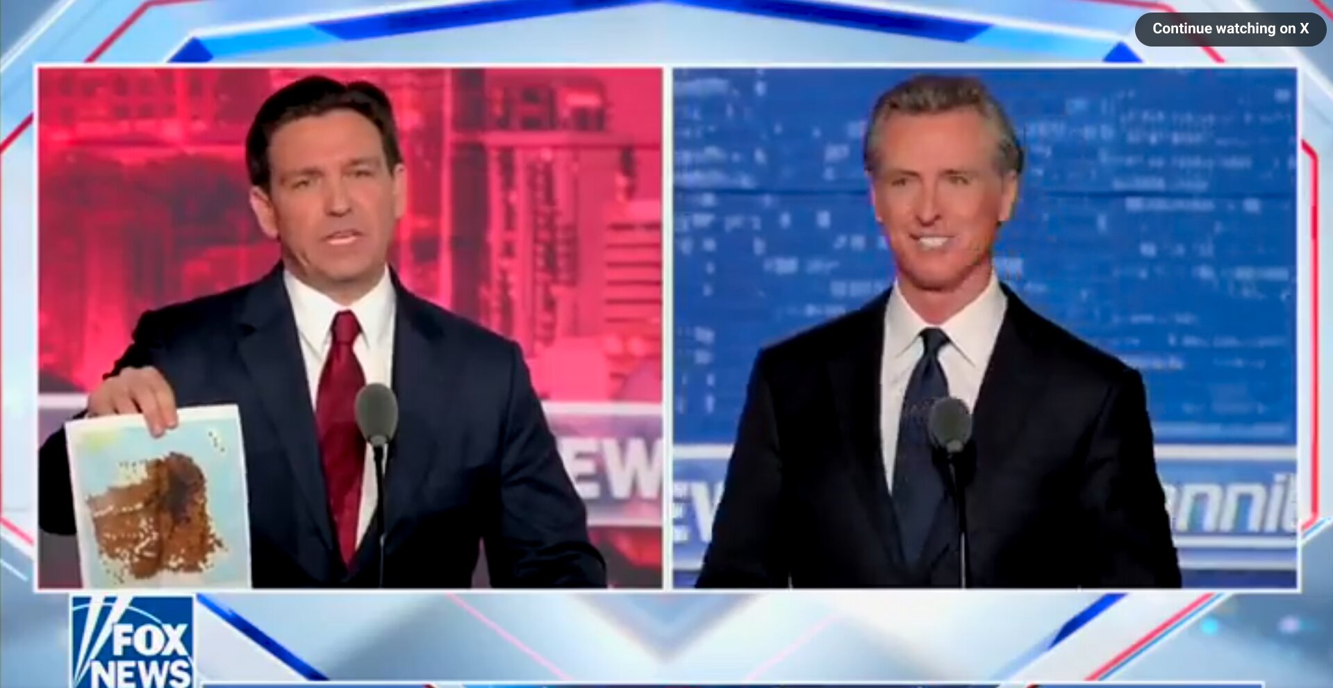 Newsom Rips Florida’s Mental Health System – DeSantis Pulls Out San Francisco Feces Map in Response