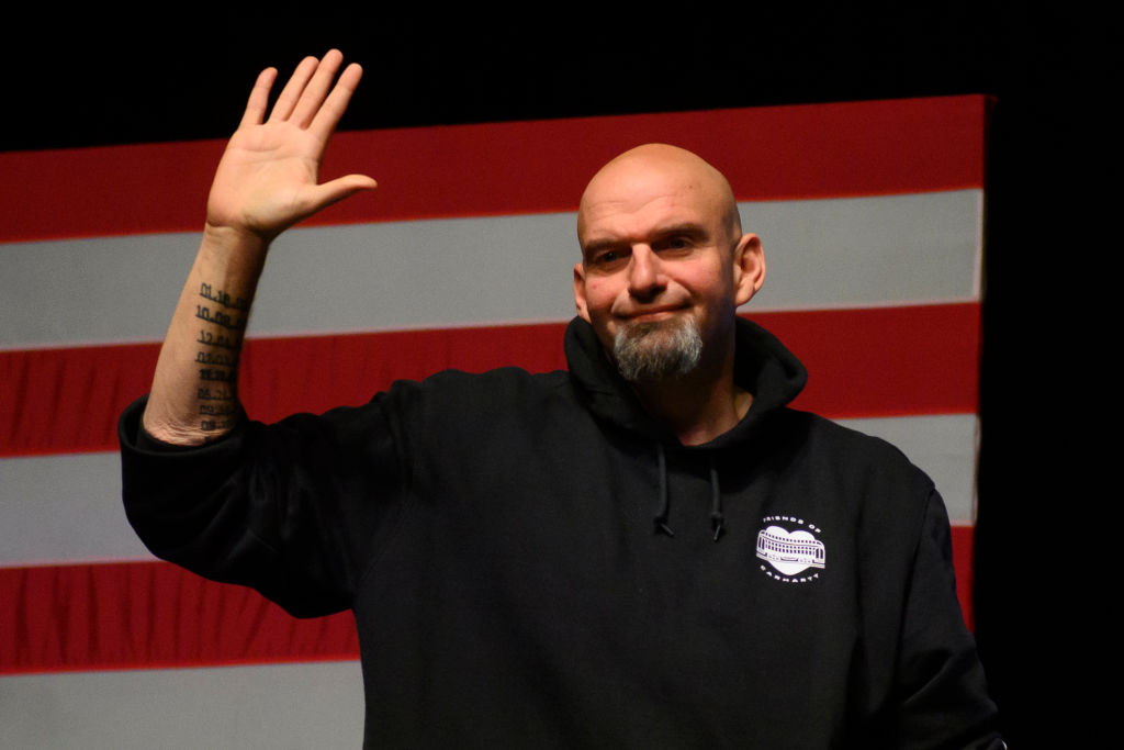 Fetterman Sells Shirts Poking Fun at Body Double Conspiracy Theory