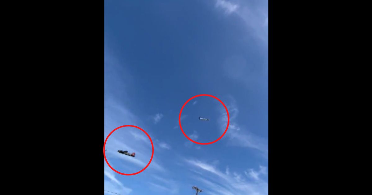 Tragedy at Texas Air Show: WWII Bomber Collides with Fighter in Midair, Fireballs on Impact