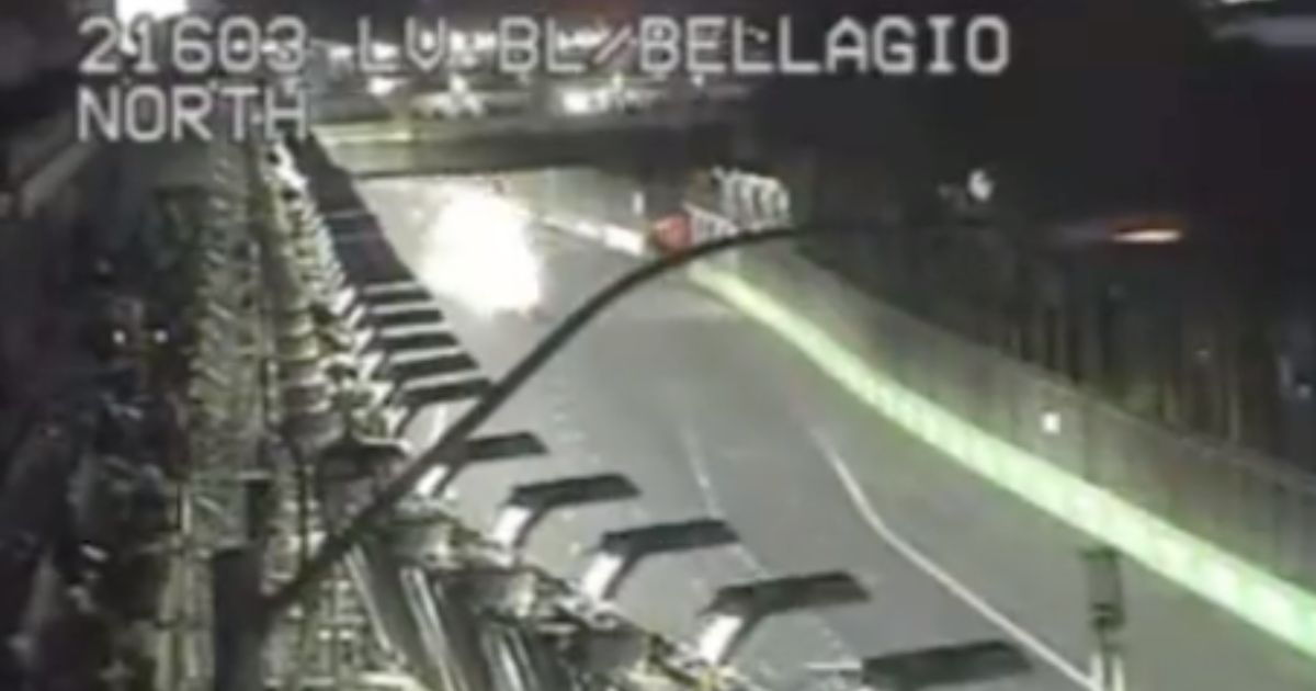 Watch: Las Vegas Formula 1 Race Off to Disastrous Start After Ferrari Catches Fire in Practice