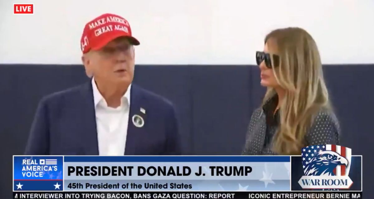 Trump Speaks to Reporters After Casting Ballot, Predicts ‘Very Big Victory’