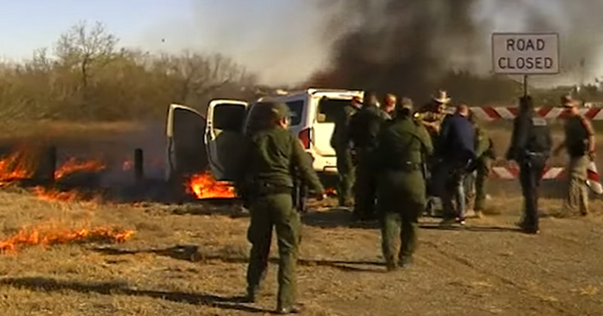 After High-Speed Chase, Car Bursts Into Flames: Police Find Woman in Duffel Bag, Pull Her to Safety