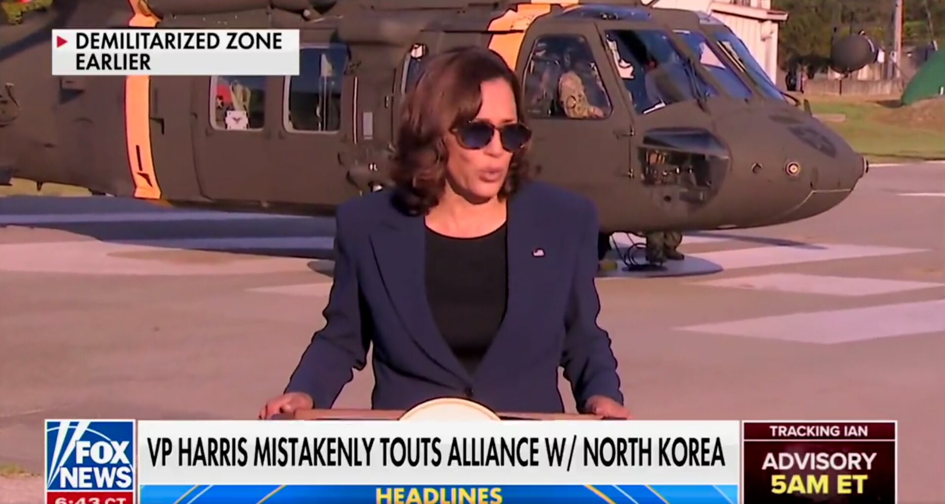 Whoops: Harris Mistakenly Says the US Has an Alliance With North Korea