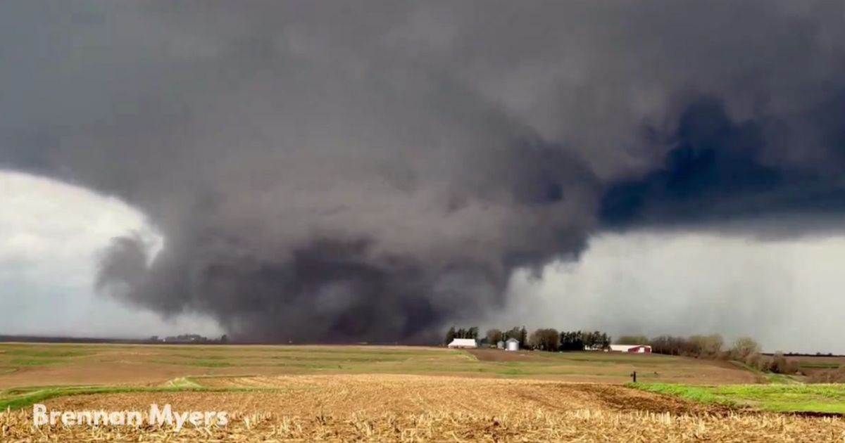 Watch: Monster Tornado Tears Through Iowa as Violent Weather Causes Mass Destruction
