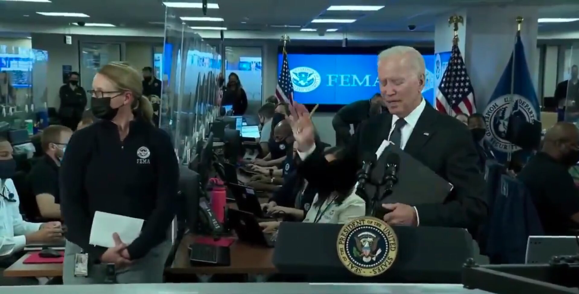 Biden Refuses To Answer Afghanistan Question During Trip To FEMA