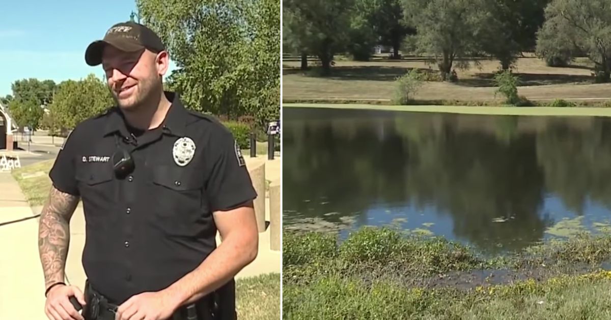 Officer Follows His Instincts and Saves Autistic Boy Drowning at Bottom of Pond