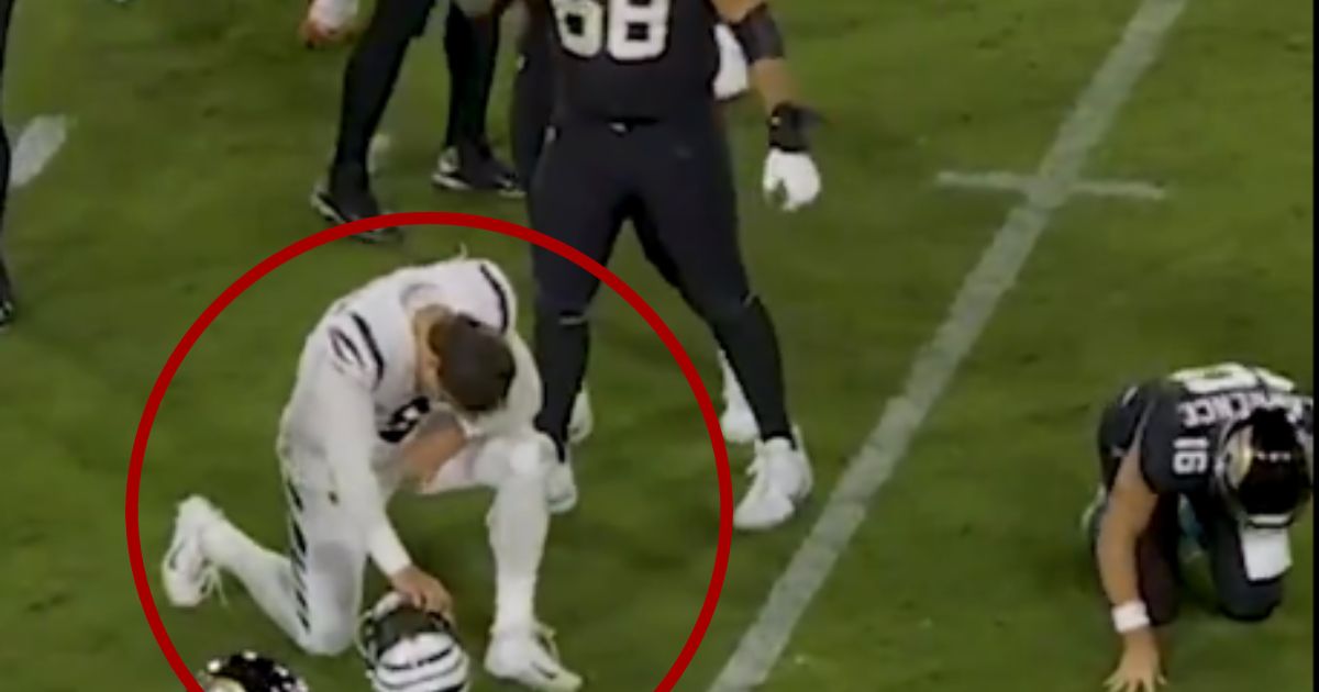 ‘Pure Class’: Bengals Star Drops to a Knee in Prayer As Opposing QB Writhes in Pain