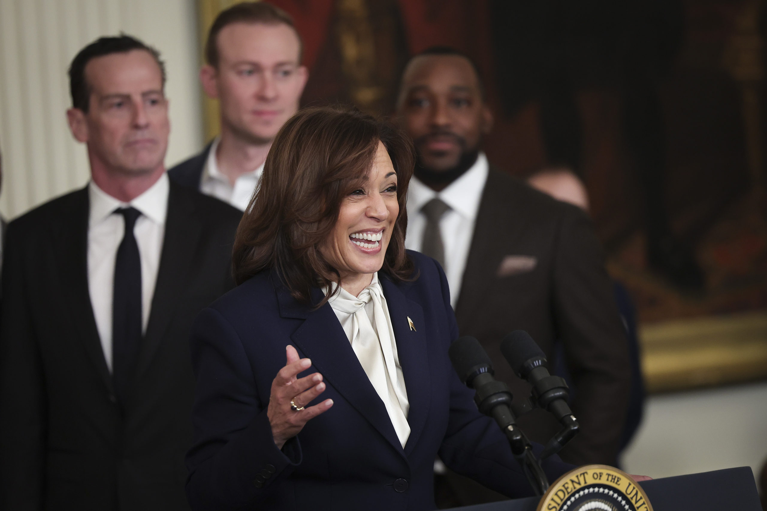 Harris Leaves Out Important Detail While Quoting the Declaration of Independence During Speech