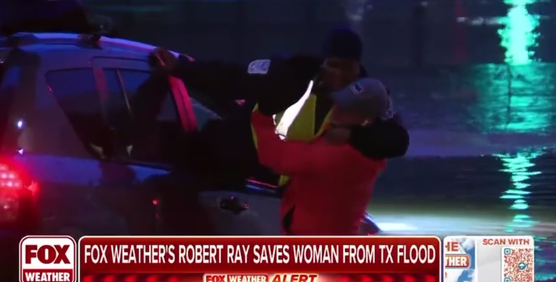 Fox Reporter Comes to Woman’s Rescue During Flooding in Dallas