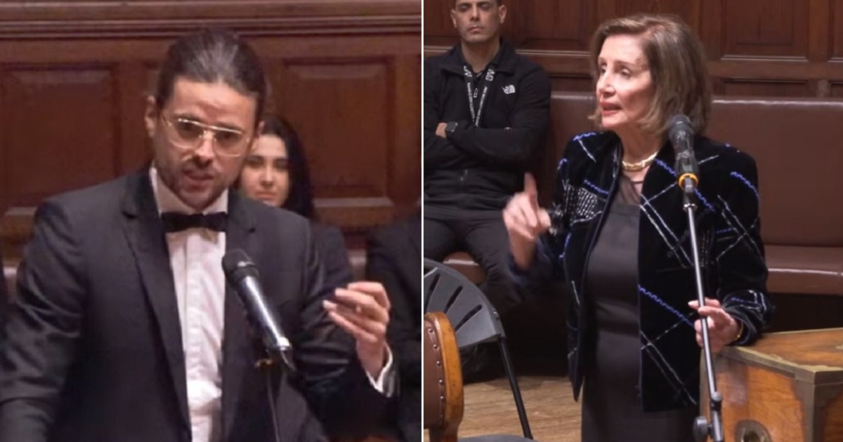 Pelosi Schooled by Banjo Player at University Debate
