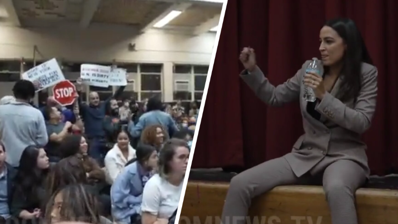 Watch: AOC Forced to Leave as She Gets Targeted by Hecklers – Again