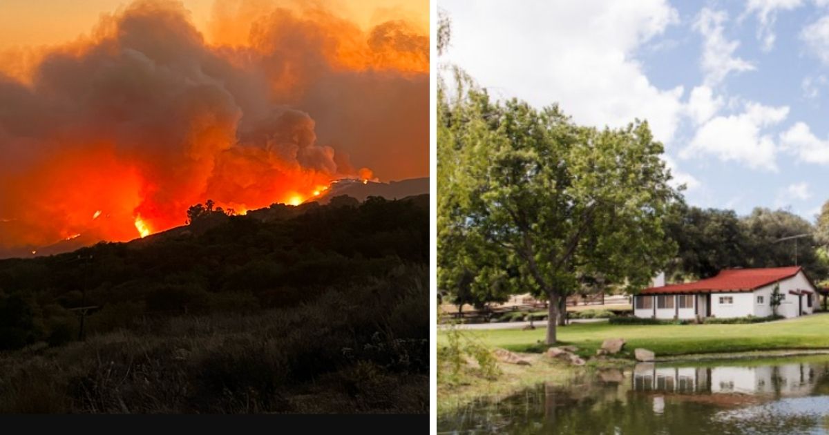Exclusive Photos: Fire Trucks Enter Property as Wildfire on the Doorsteps of Reagan Ranch