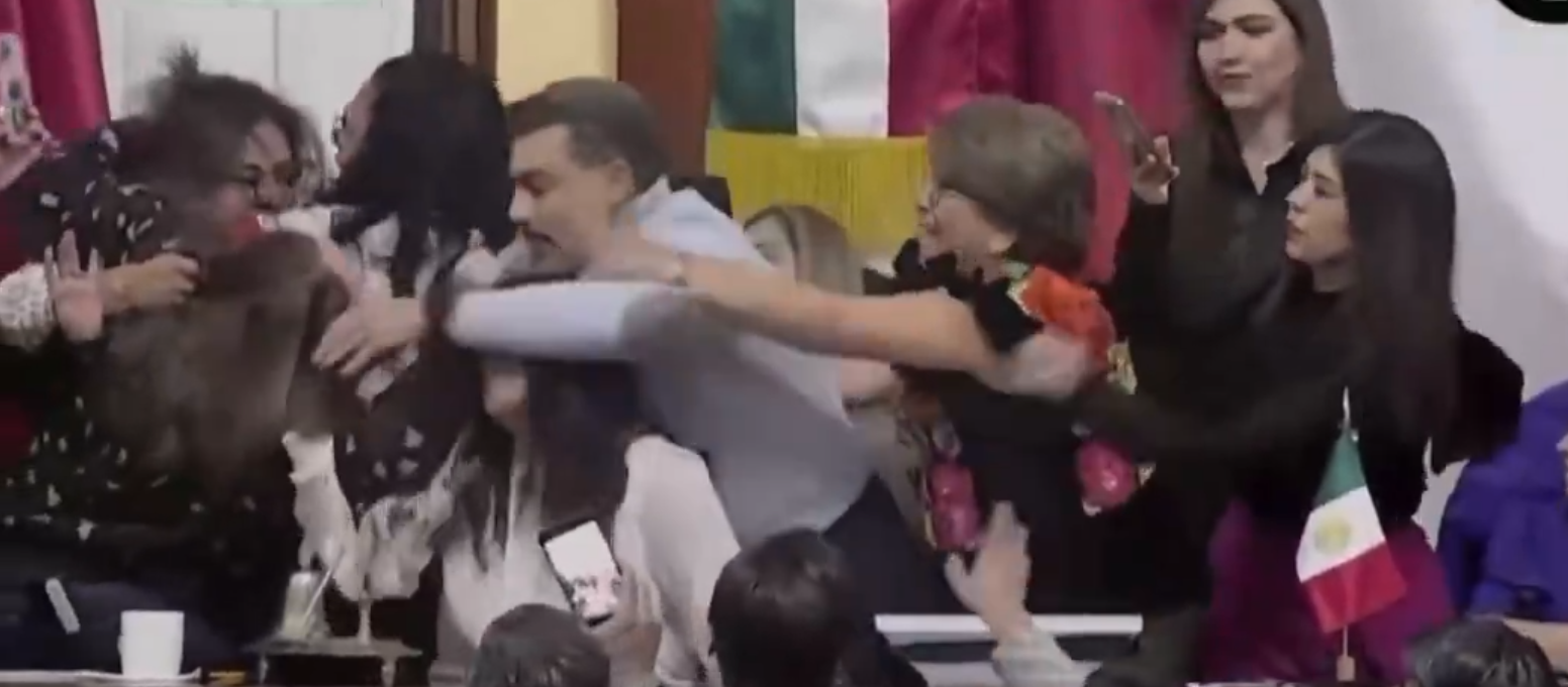 Watch: Mexican Congress Erupts into Hair-Pulling Brawl Over Transparency Reforms