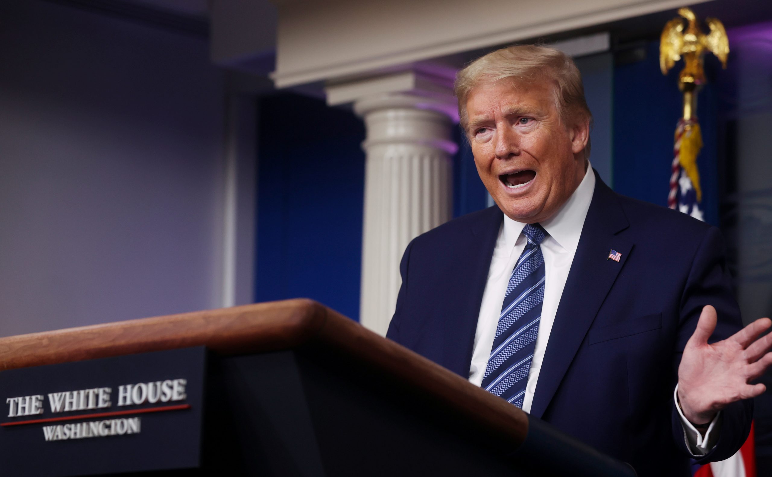 Trump Says He Never Approved Georgia Gov. Brian Kemp’s Plan to Reopen Certain Businesses
