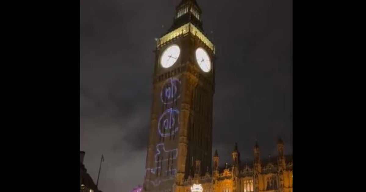 Watch: London’s Iconic Big Ben Shows Controversial Anti-Semitic Message