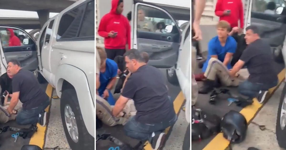 Lone Highway Patrolman Shot, Civilians Swarm the Gunman and Immediately Secure the Scene