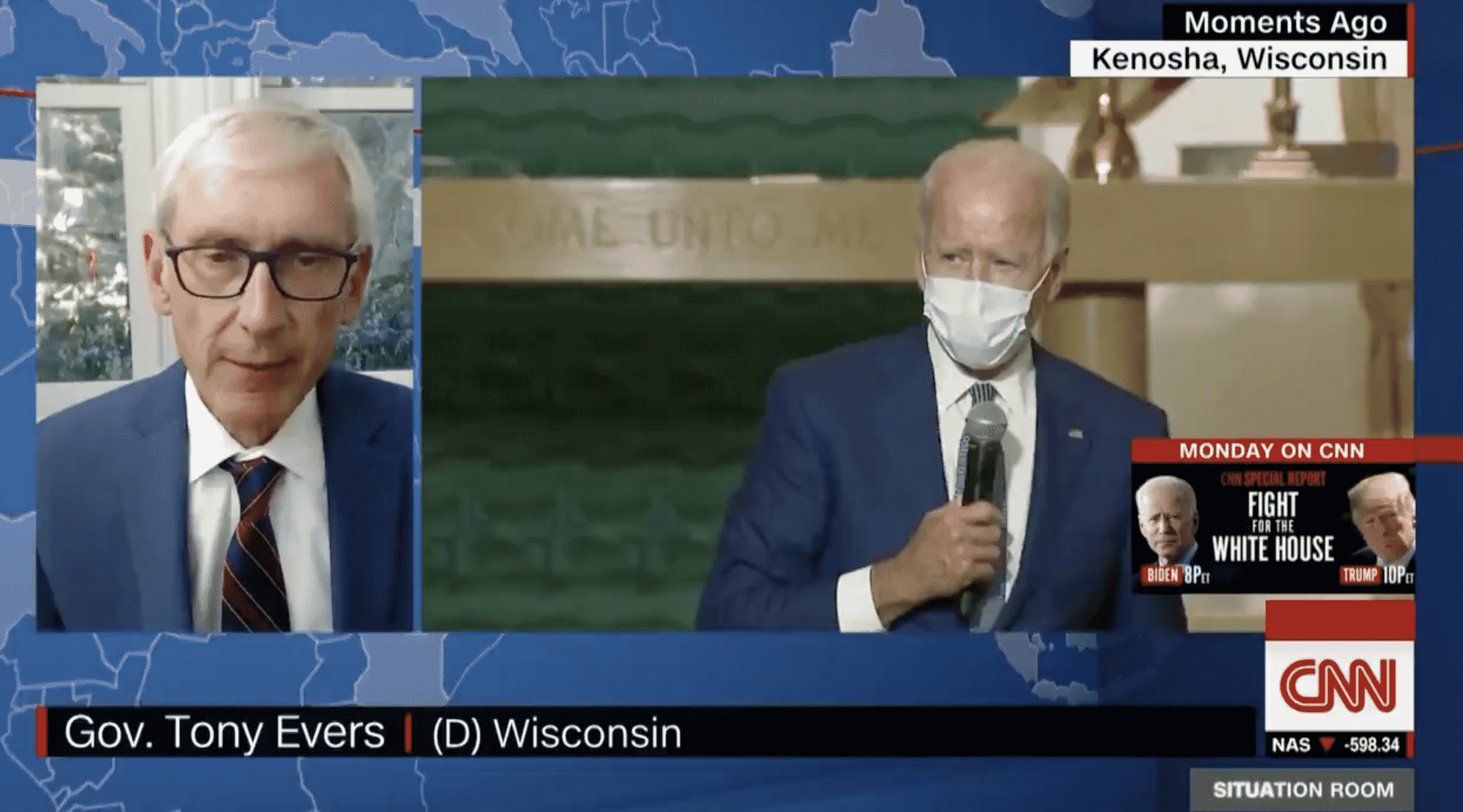 Wisconsin Gov. Tony Evers Says Biden ‘Did a Great Job Reaching Out’ During Kenosha Visit