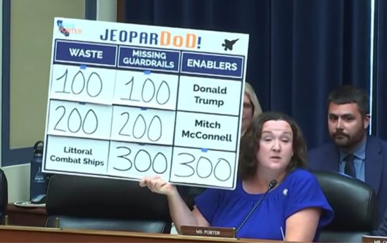 Video: Lawmaker Asks ‘Jeopardy’-Style Questions to DOD Officials During Hearing
